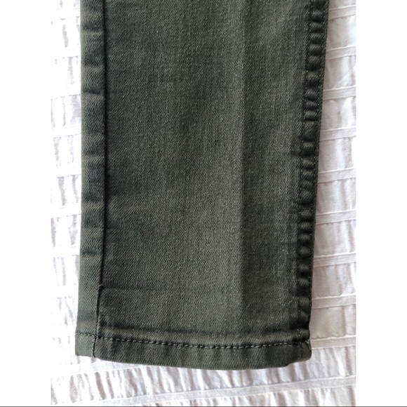 Army Green High Waisted Skinny Jeans - Picture 6 of 11